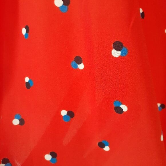 Sienna Sky Red Polka Dot Women's Blouse - Picture 7 of 11
